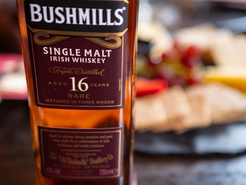 2-Hour Deluxe Whiskey & Food Tasting - Five Irish whiskeys, not just one quick sample
