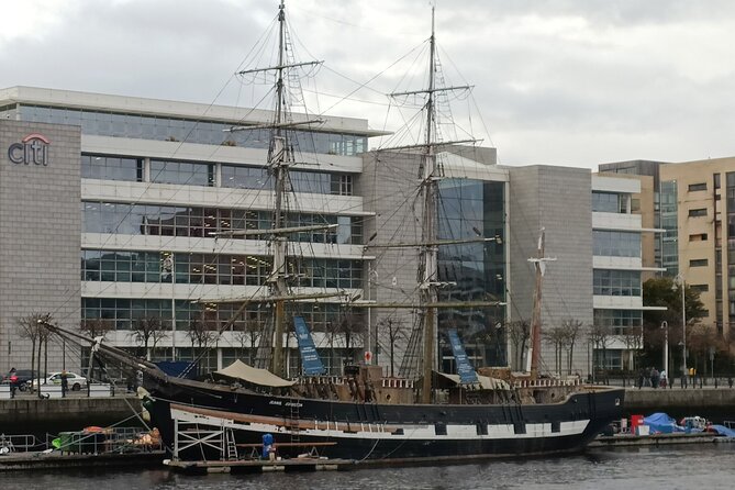 A Self Guided Walking Tour of Dublin's Docklands - Famine memory beside the River Liffey