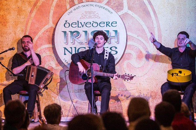 Belvedere Irish Night Show, Dance and Traditional 3-Course Dinner - Irish dancers, musicians, and singers on a raised stage