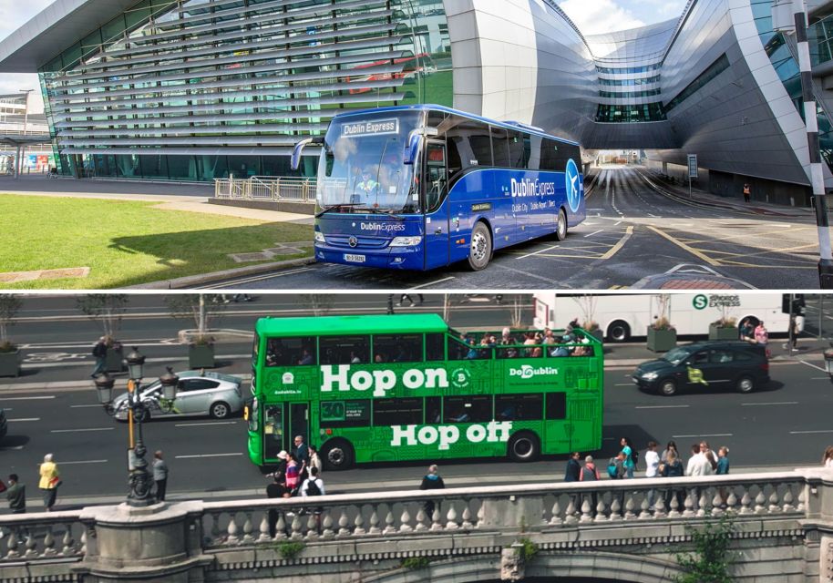 Dublin: Airport Transfer and Hop-On Hop-Off Bus Ticket - Use the green bus to get your bearings