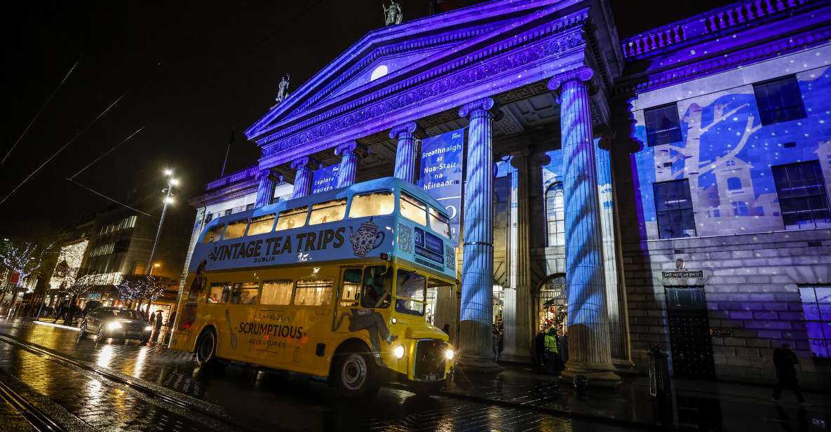 Dublin: Christmas Lights Festive Bus Tour with Afternoon Tea - A Christmas bus ride with Dublin at your window
