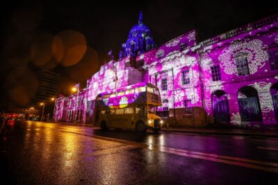 Christmas Lights Festive Bus Tour with Afternoon Tea