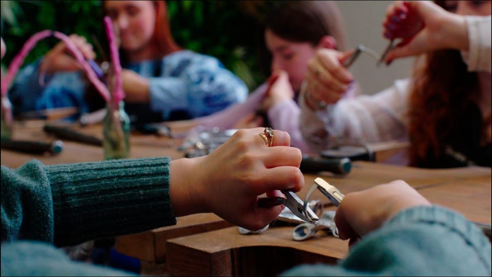 Dublin: Forge a Silver Ring Workshop on George's Street - Three textures and a planishing hammer