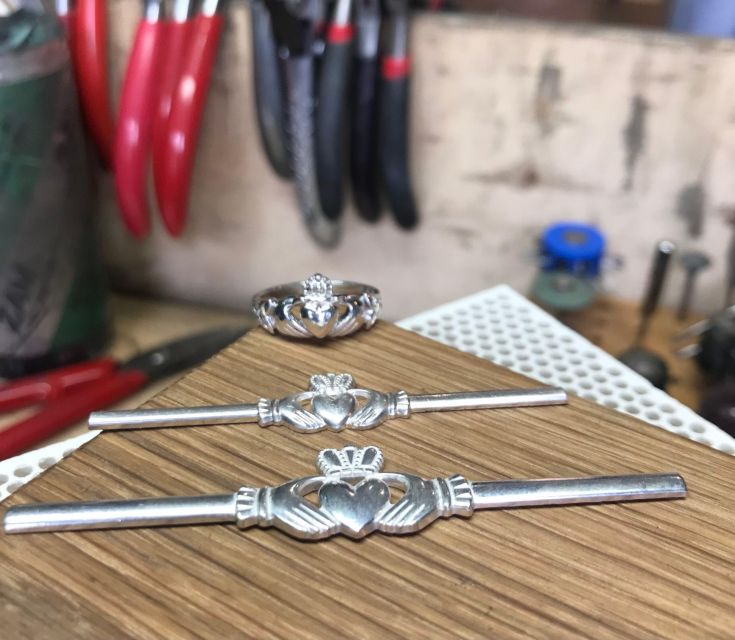 Dublin: Forge Your Own Silver Claddagh Ring Workshop - Turning a flat strip into a ring