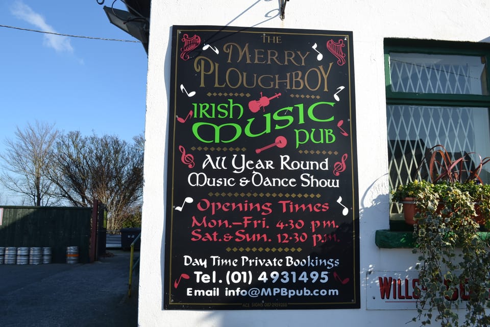 Dublin: Irish Night Show at the Merry Ploughboy Pub - The 8 pm performance: songs, pipes, and jokes