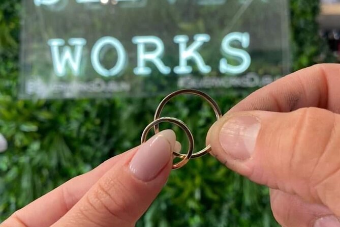 Dublin Jewellery Forge a Hammered Silver ring:Georges Street - Turning a silver strip into a Dublin keepsake