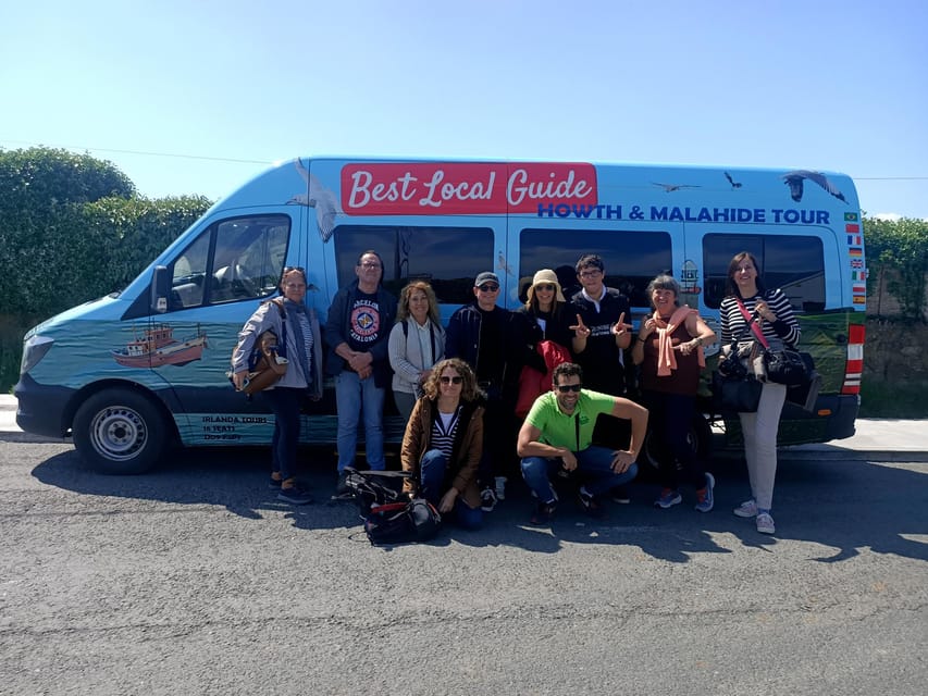 DUBLIN: Malahide castle and Howth MULTILINGUAL full day tour - The return route through Bull Island and Fairview