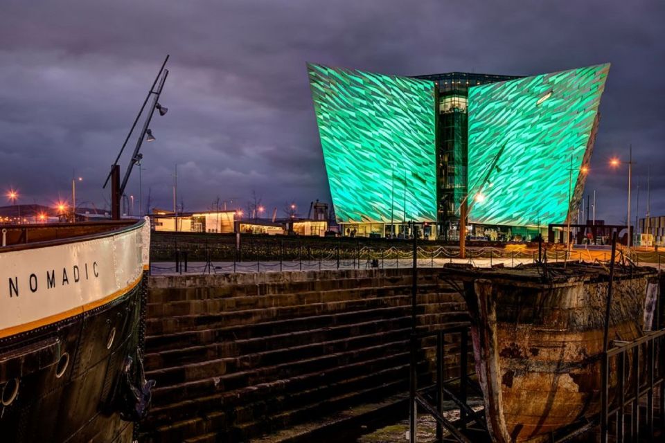 From Dublin: Belfast and Giant's Causeway: 2-Day Guided Tour - Dunluce Castle above the sea