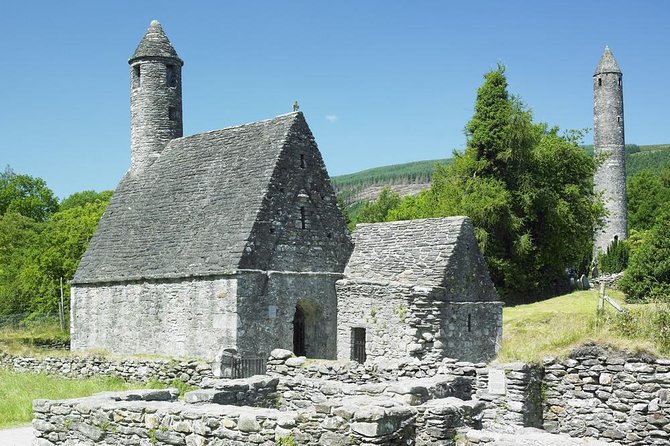 From Dublin: Wicklow, Glendalough, Waterfall & Sheepdog Demo - Powerscourt Waterfall and the first big view