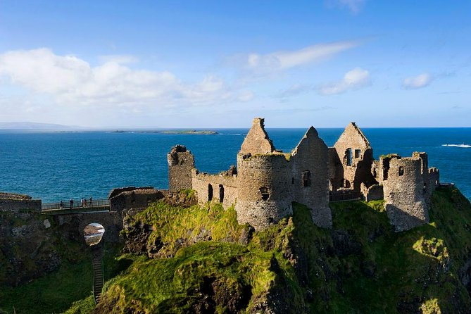 Giant Causeway, Dark Hedges & Whiskey Distillery tour from Dublin - Dunluce Castle above the Antrim coast