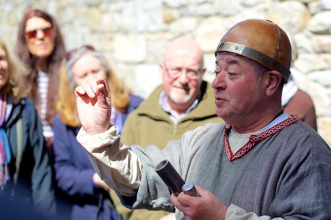 Interactive Living History in Dalkey Castle near Dublin City - St Begnet’s church and the old graveyard