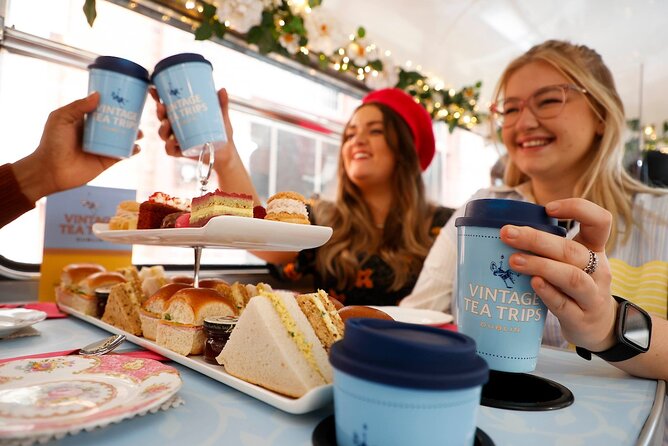 Irish Afternoon Tea on 1960s Vintage Bus in Dublin - Christ Church Cathedral and Dublin’s older core